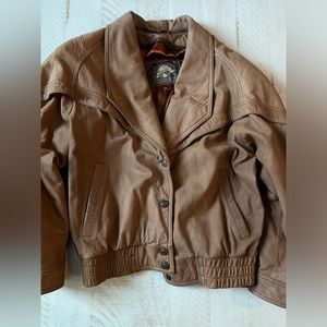 Vintage adventure bound leather jacket